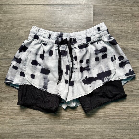 Lululemon Women's Hot To Street Shorts - White/Black - Picture 5 of 8